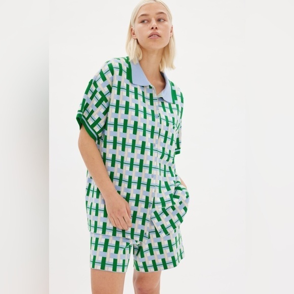 LMND Cala Short Sleeve Shirt in Geo - Picture 3 of 16